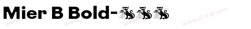 Mier B Bold字体转换